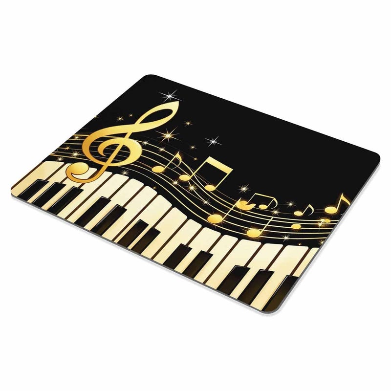 Smooffly Old Vintage Abstract Piano and Music Note Customized Rectangle Non-Slip Rubber Mouse pad Gaming Mouse Pad - Image 3